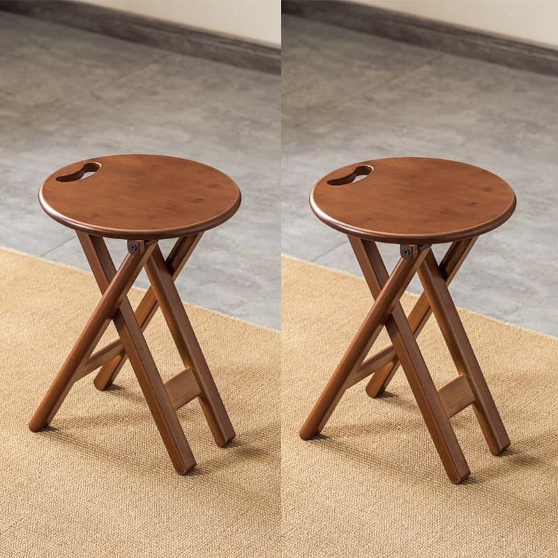 折りたたみ椅子 まあるい木の折りたたみ椅子