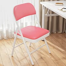 折りたたみ椅子 コンパクトレザー折りたたみチェア