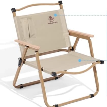 折りたたみ椅子 多層構造 キャンプ用ローチェア