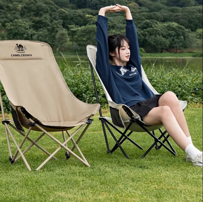 折りたたみ椅子 ワンタッチ快適リクライニングチェア