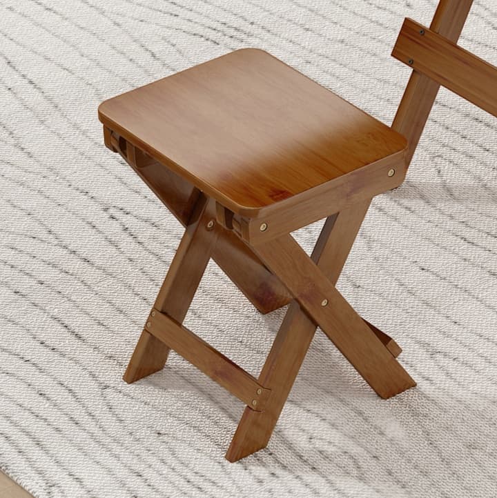 折りたたみ椅子 天然竹製 折りたたみスツール