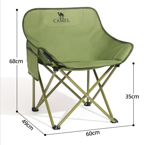 折りたたみ椅子 快適収納ポケット付き 軽量折りたたみキャンプチェア