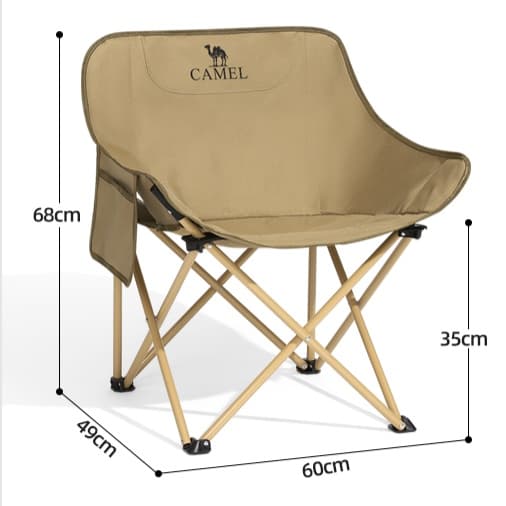 折りたたみ椅子 快適収納ポケット付き 軽量折りたたみキャンプチェア