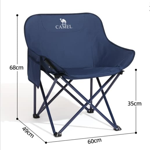 折りたたみ椅子 快適収納ポケット付き 軽量折りたたみキャンプチェア