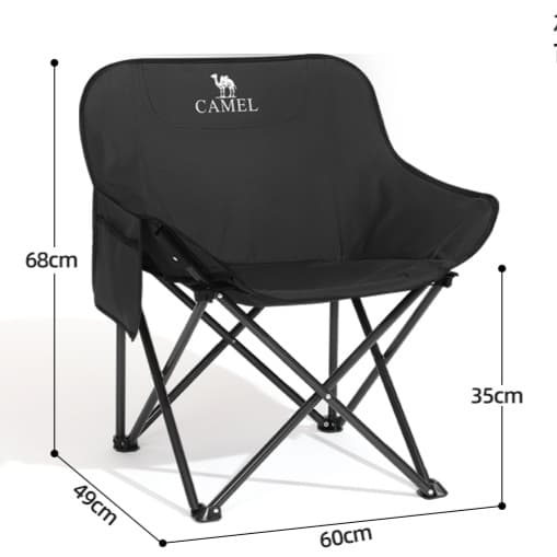 折りたたみ椅子 快適収納ポケット付き 軽量折りたたみキャンプチェア
