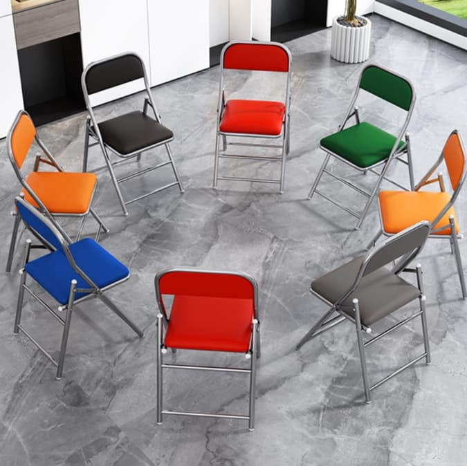 折りたたみ椅子 レザー 柔らか素材