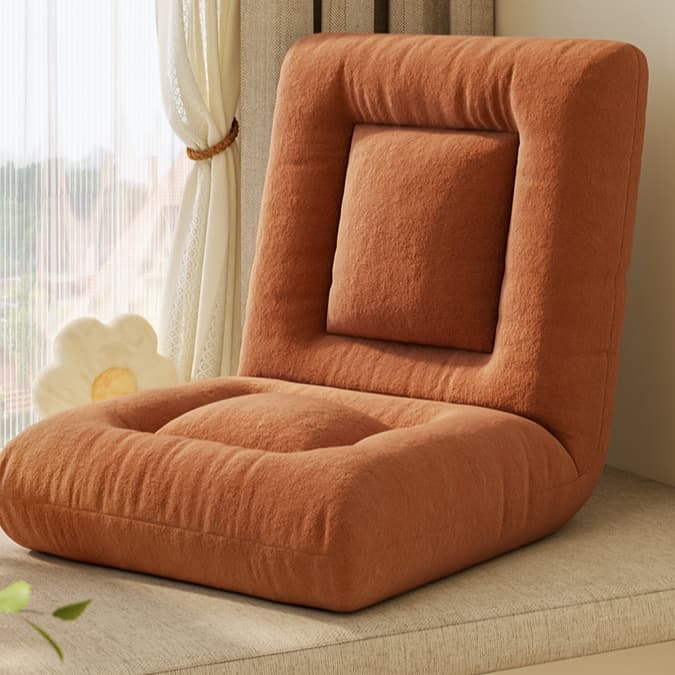 折りたたみ椅子 ファブリック張り ふかふかリラックス座椅子