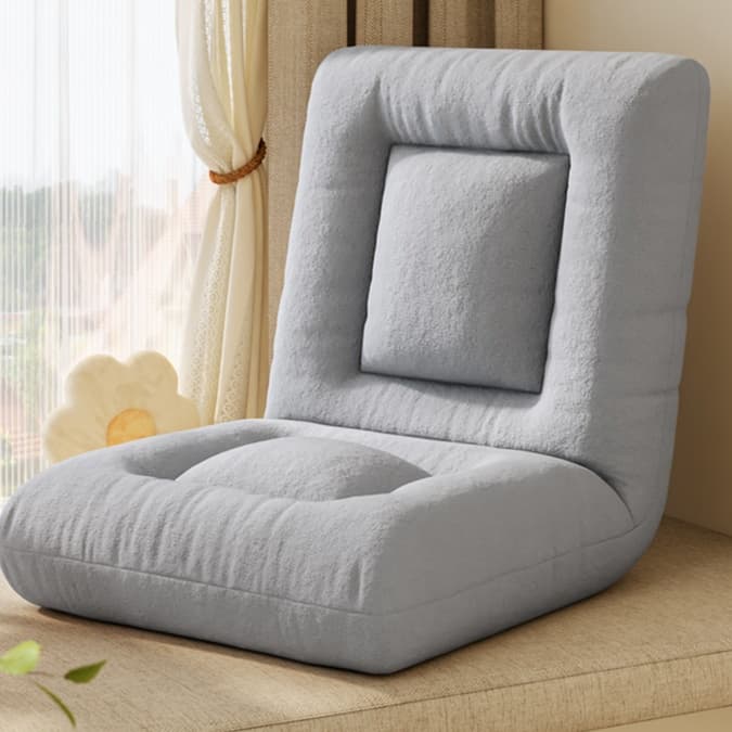 折りたたみ椅子 ファブリック張り ふかふかリラックス座椅子