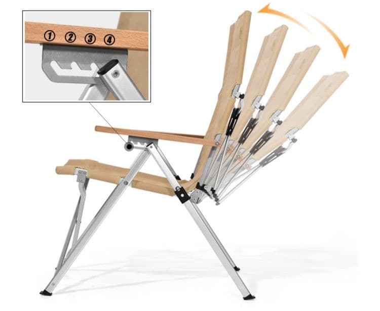 折りたたみ椅子 折りたたみ椅子 多機能リクライニングアルミ椅子