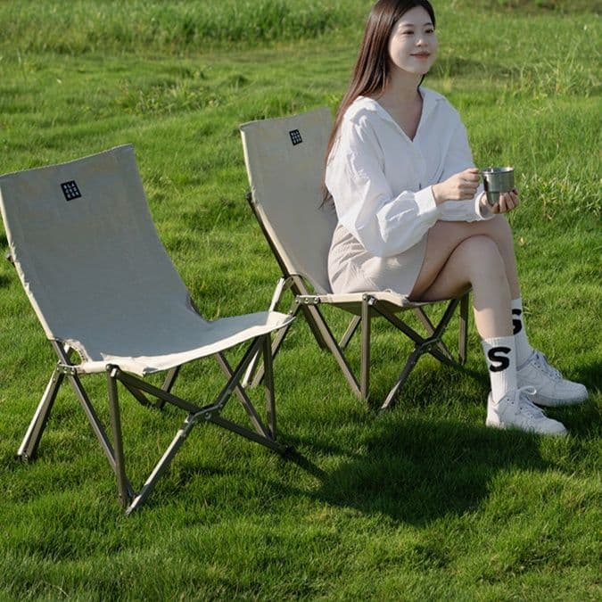 折りたたみ椅子 頑丈アルミ休息椅子