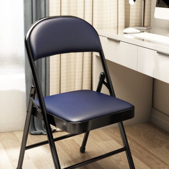 折りたたみ椅子 スマート快適クッション折りたたみ椅子 ファブリック張り