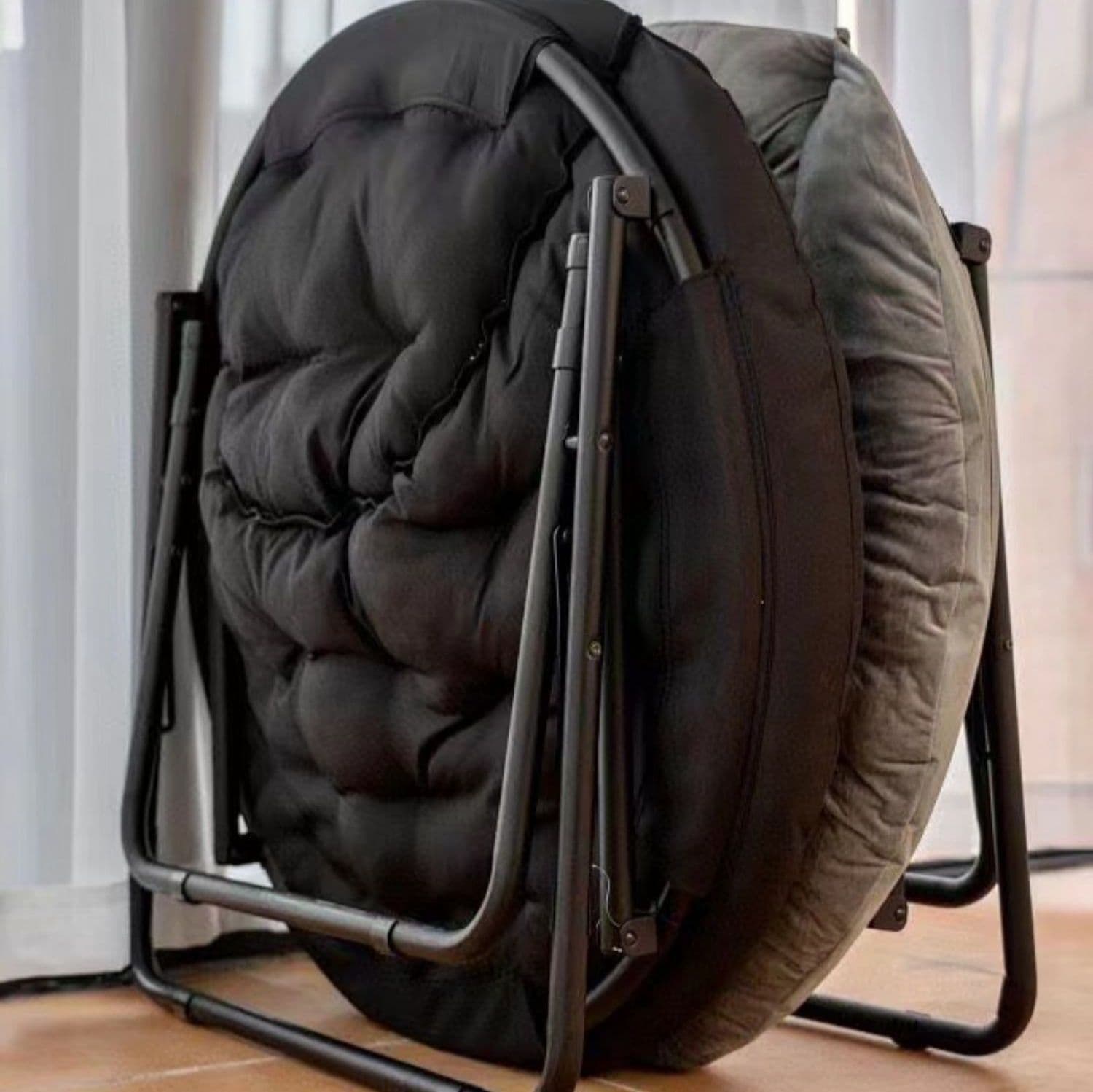 折りたたみ椅子 ふんわり丸座り折りたたみ椅子