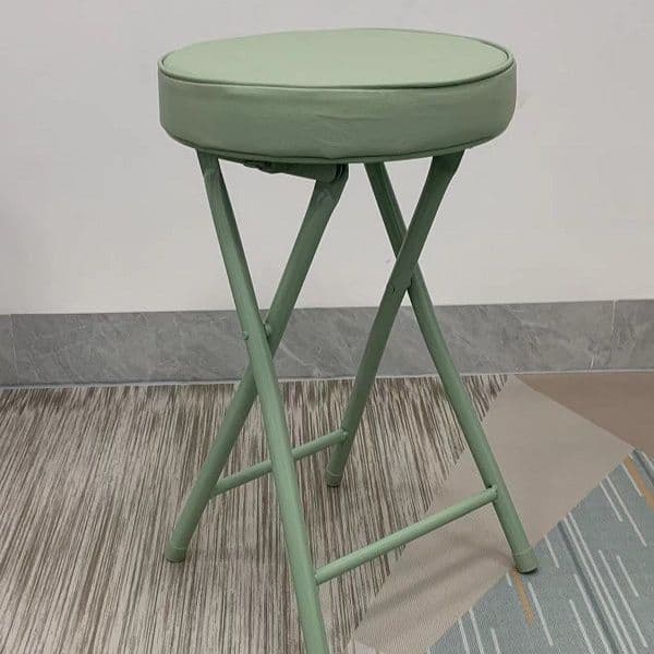 折りたたみ椅子 まるみ丸座クッション折りたたみスツール