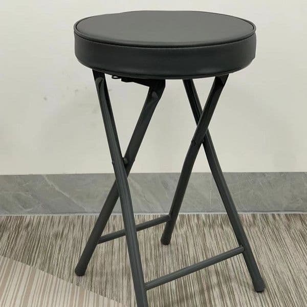 折りたたみ椅子 まるみ丸座クッション折りたたみスツール