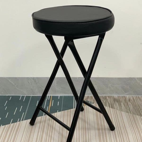 折りたたみ椅子 まるみ丸座クッション折りたたみスツール