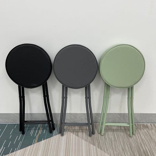 折りたたみ椅子 まるみ丸座クッション折りたたみスツール