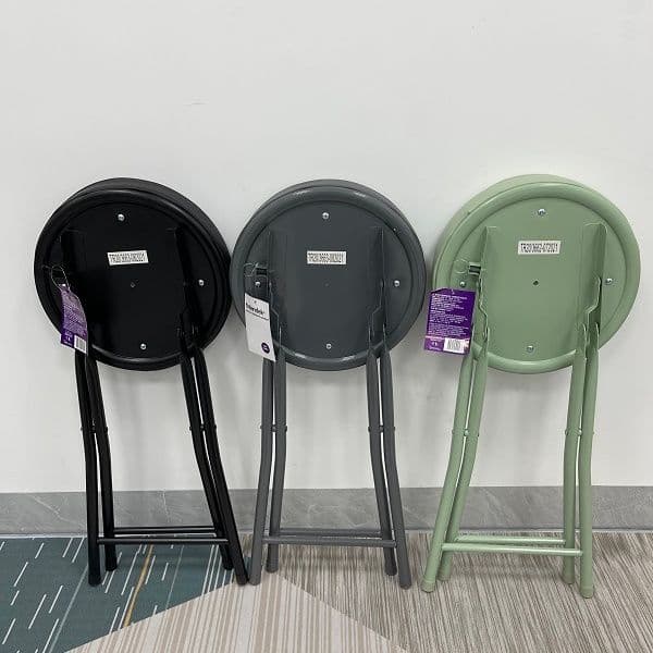 折りたたみ椅子 まるみ丸座クッション折りたたみスツール