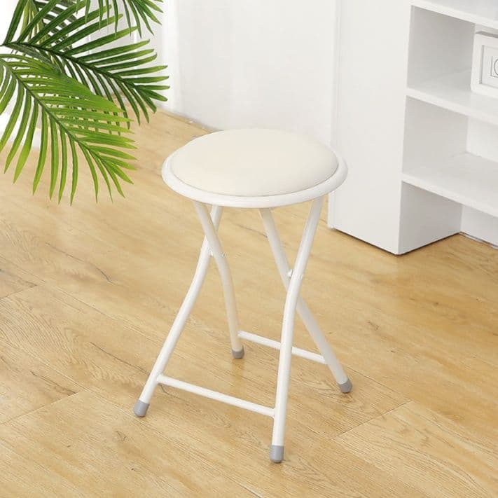 折りたたみ椅子 コンパクト丸型スツール