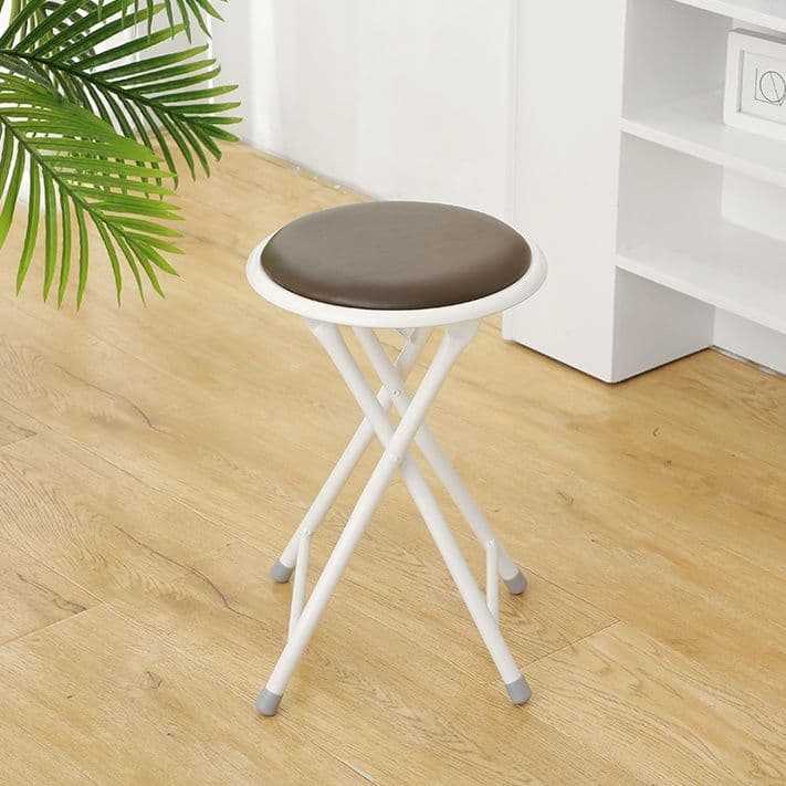 折りたたみ椅子 コンパクト丸型スツール