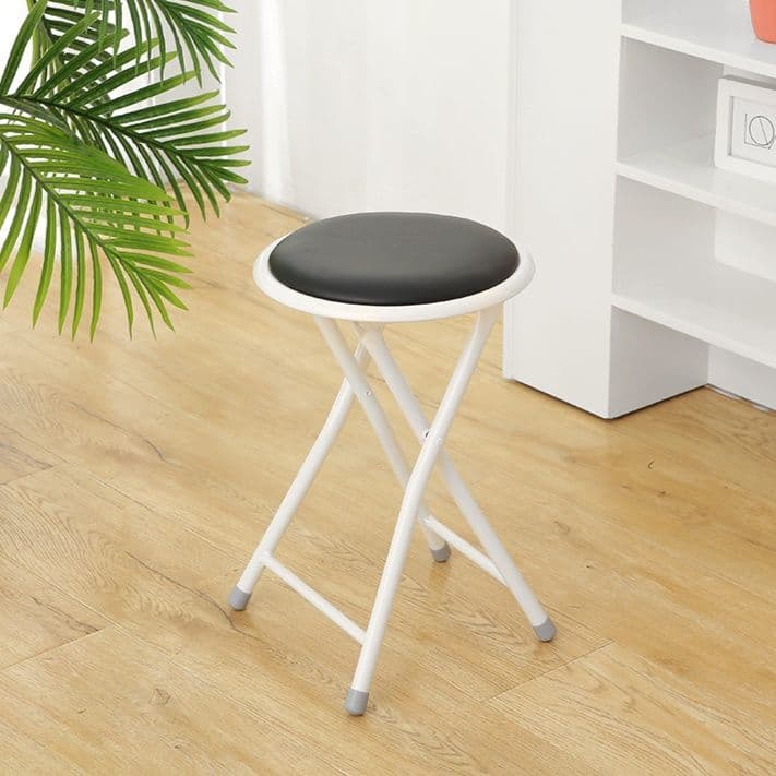 折りたたみ椅子 コンパクト丸型スツール