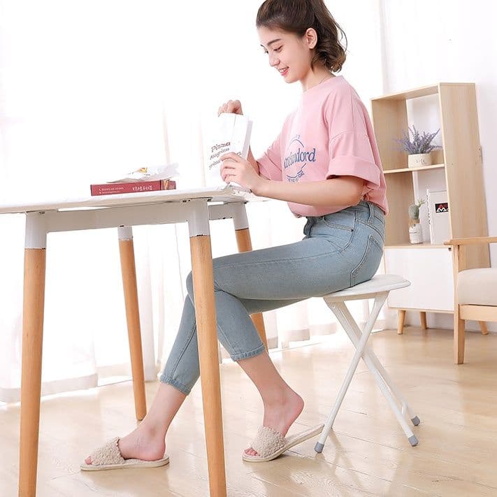 折りたたみ椅子 コンパクト丸型スツール