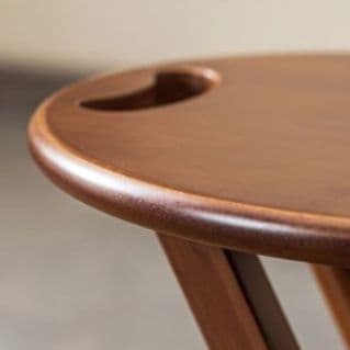 折りたたみ椅子 まあるい木の折りたたみ椅子