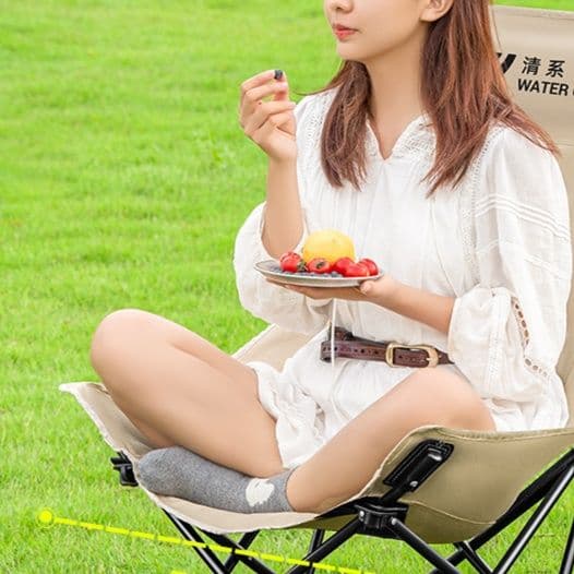 折りたたみ椅子 三段調節リラックス高背もたれチェア