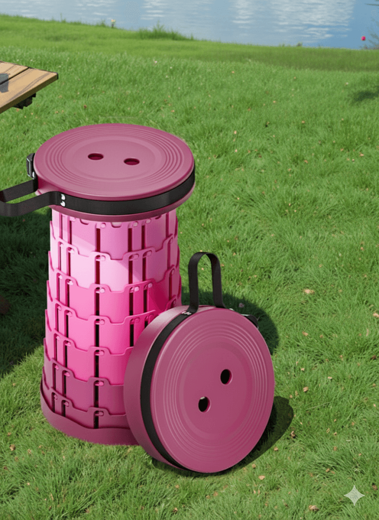 折りたたみ椅子 伸縮式携帯折りたたみ椅子高さ調整可能