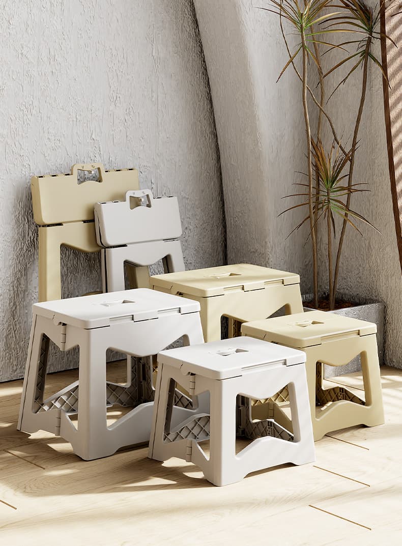 折りたたみ椅子 コンパクト収納 なめらか ステップスツール