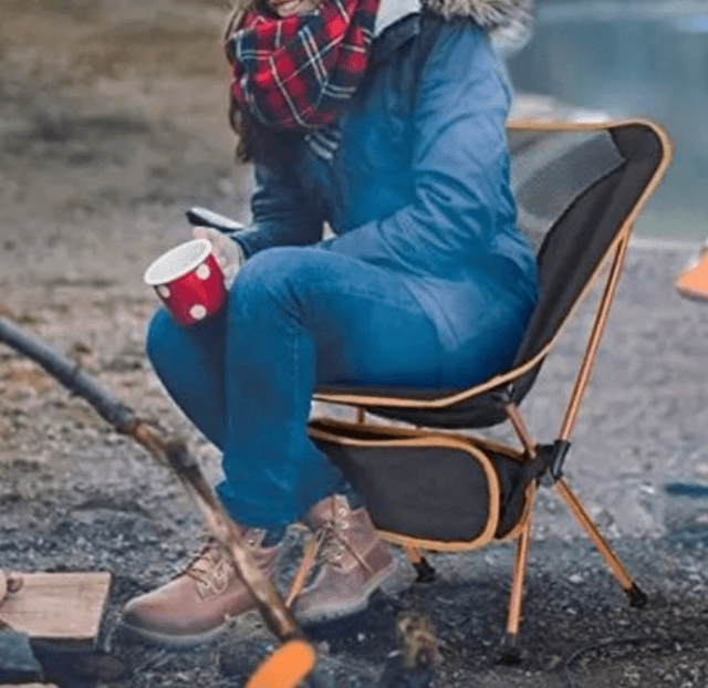 折りたたみ椅子 ポケット収納アルミ軽量折りたたみ椅子