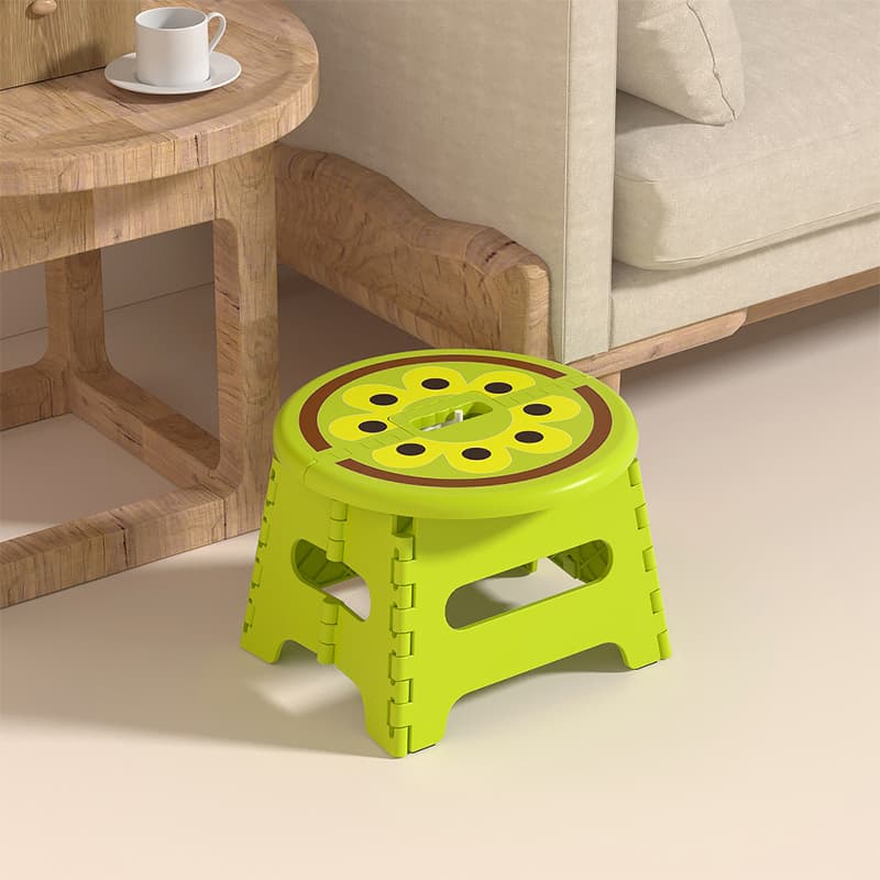 折りたたみ椅子 フルーツモチーフの折りたたみスツール