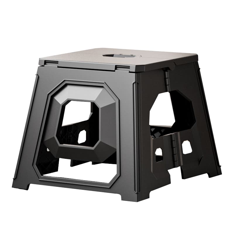 折りたたみ椅子 機能的収納式スツール