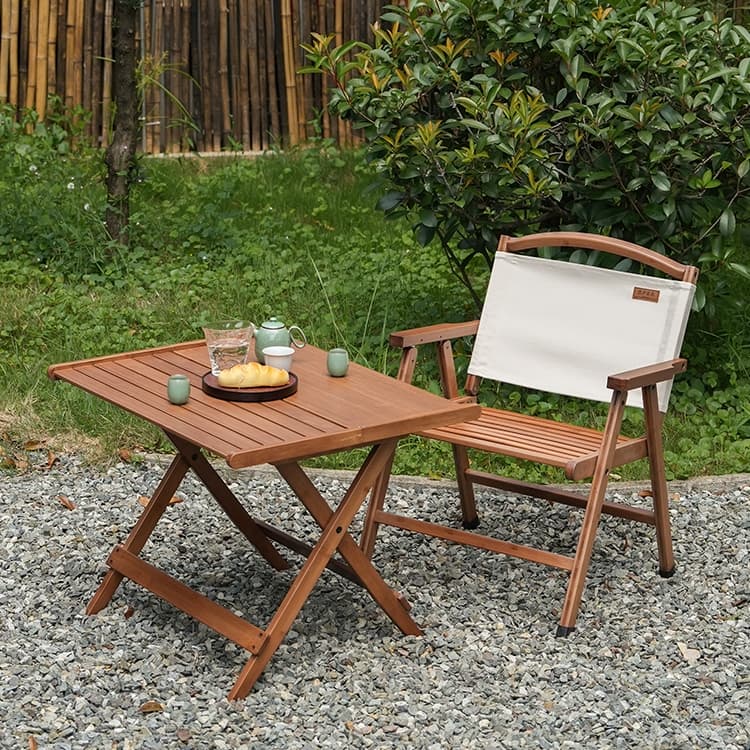 折りたたみ椅子 天然木製折りたたみ椅子 キャンバスシート