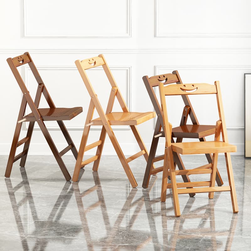 折りたたみ椅子 にこにこ木製折りたたみチェア