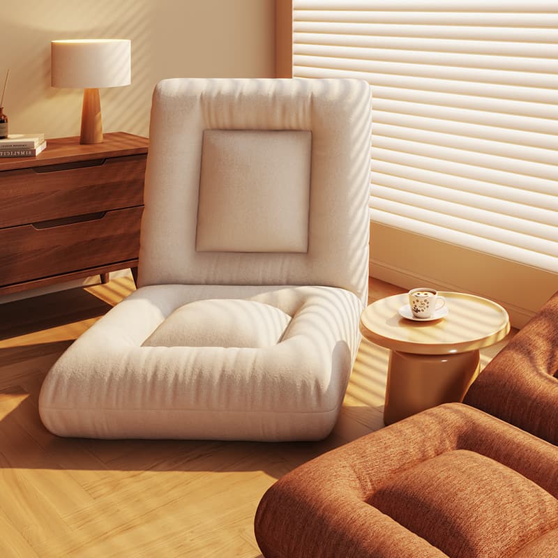 折りたたみ椅子 ファブリック張り ふかふかリラックス座椅子