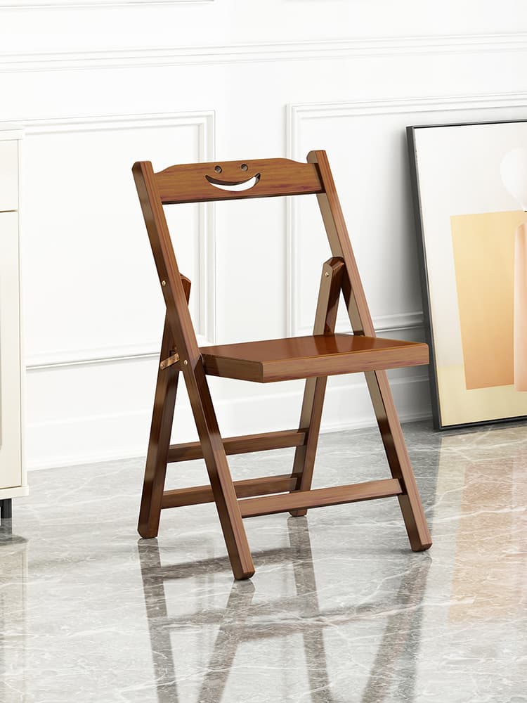折りたたみ椅子 にこにこ木の折りたたみ椅子