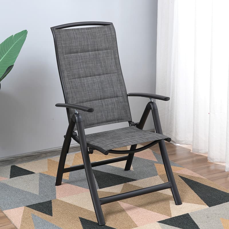 折りたたみ椅子 上質メッシュ リクライニングチェア