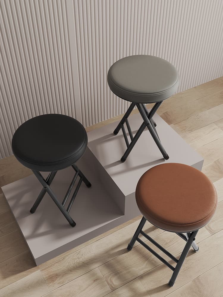 折りたたみ椅子 スマート収納折りたたみ丸椅子