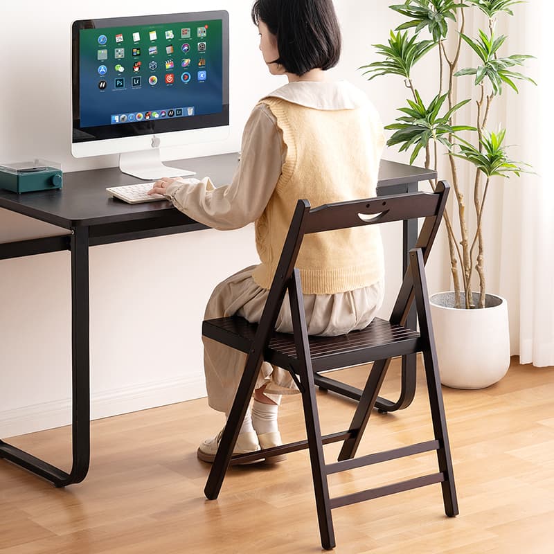 折りたたみ椅子 やさしい笑顔の木製折りたたみ椅子