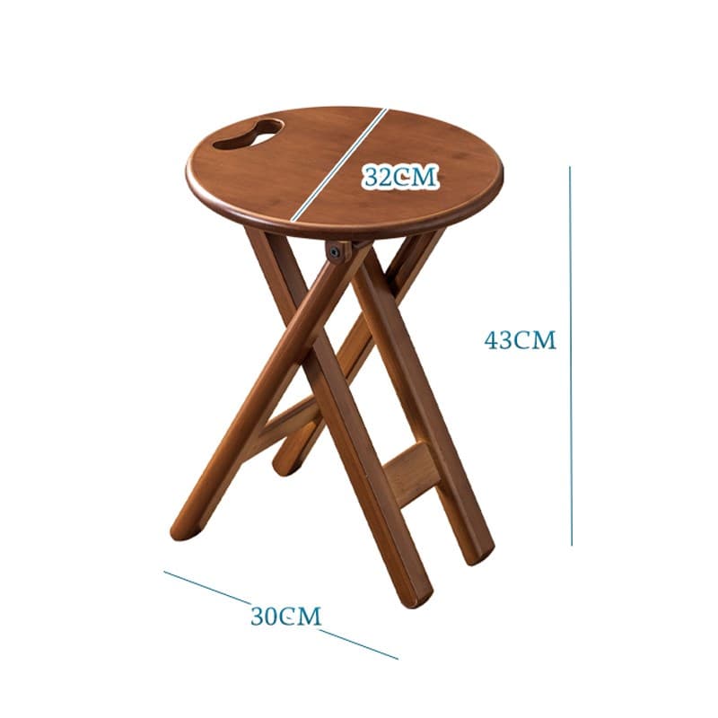 折りたたみ椅子 まあるい木の折りたたみ椅子