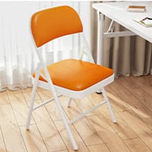 折りたたみ椅子 コンパクトレザー折りたたみチェア