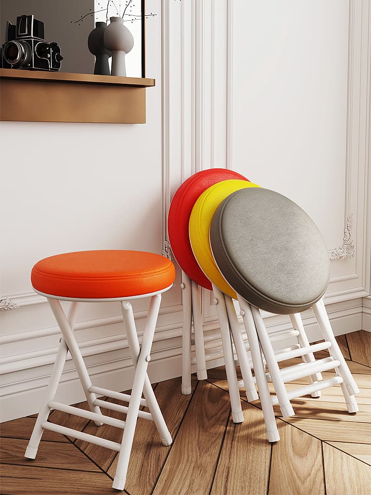 折りたたみ椅子 スマート収納折りたたみ丸椅子