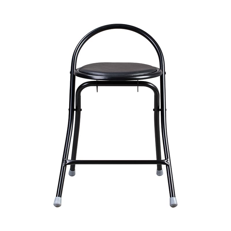 折りたたみ椅子 シンプル丸型クッションチェア