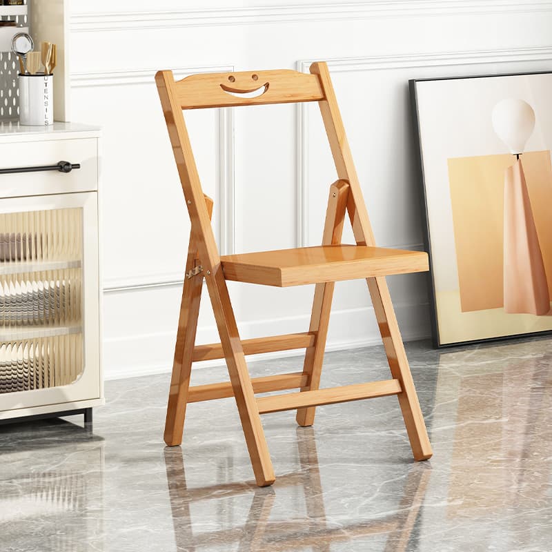 折りたたみ椅子 にこにこ木製折りたたみチェア