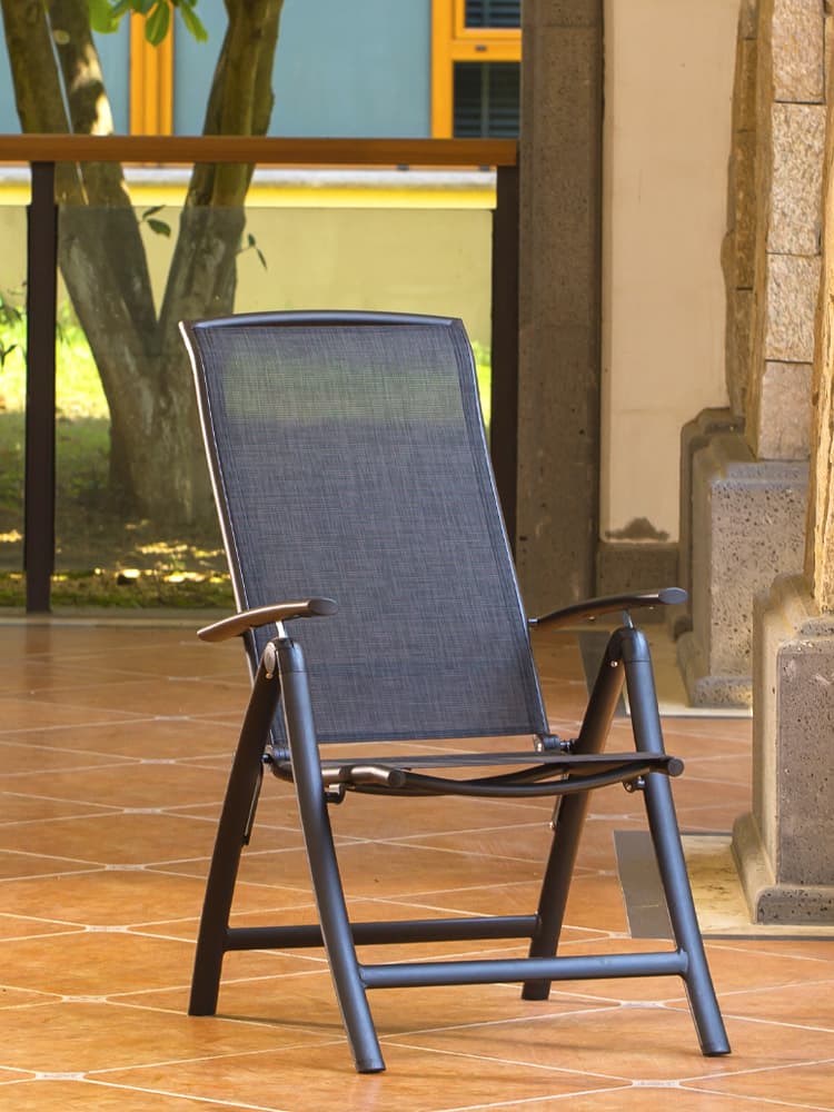 折りたたみ椅子 上質メッシュ リクライニングチェア