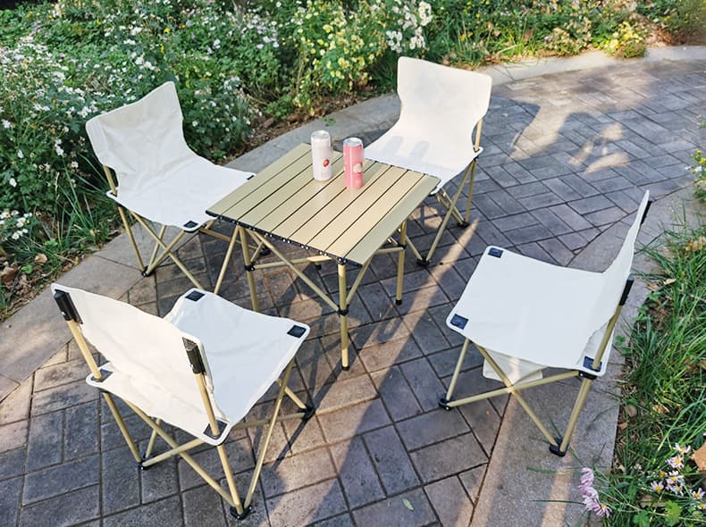 折りたたみ椅子 アウトドア軽量コンパクト折りたたみテーブル＆チェアセット