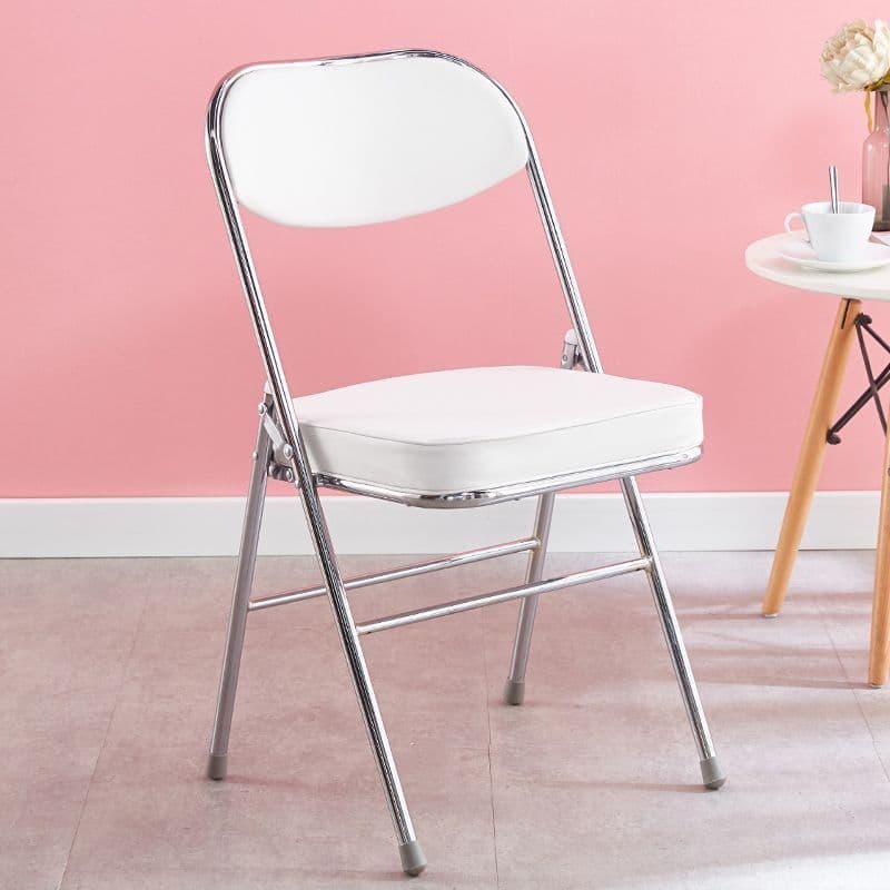 折りたたみ椅子 なめらかレザー調折りたたみチェア