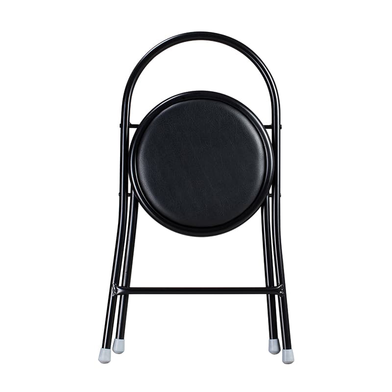 折りたたみ椅子 シンプル丸型クッションチェア