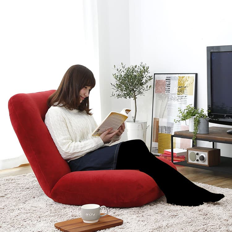 折りたたみ椅子 もこもこ座椅子リラックス