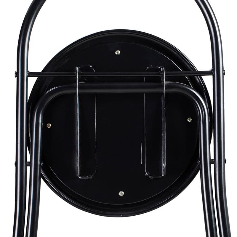 折りたたみ椅子 シンプル丸型クッションチェア